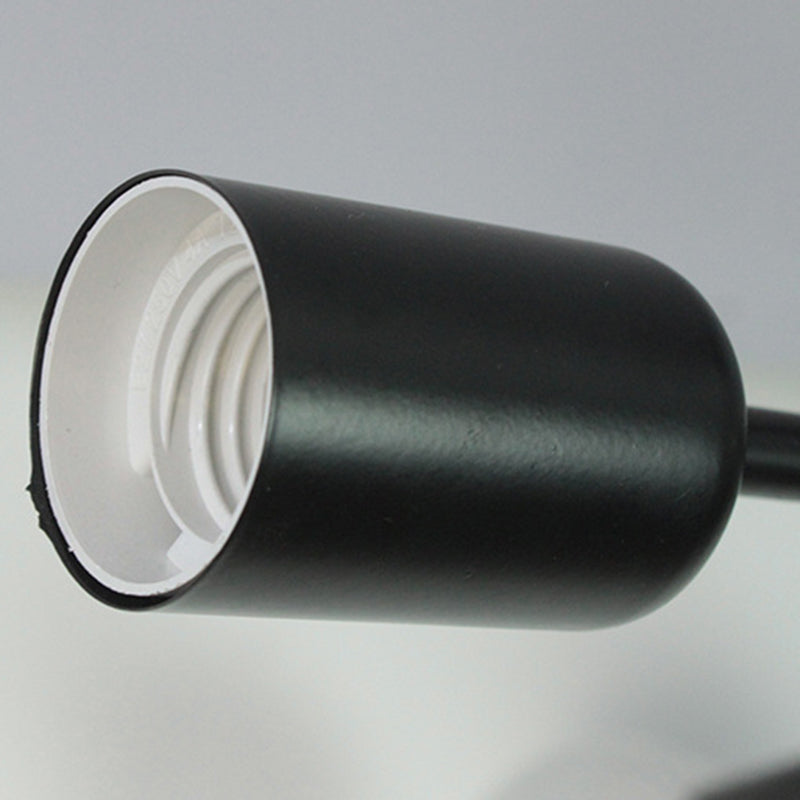 Lámpara de metal Delgada Semi-Vaciado de Luz Lámpara de techo de Loft de Luz en Negro