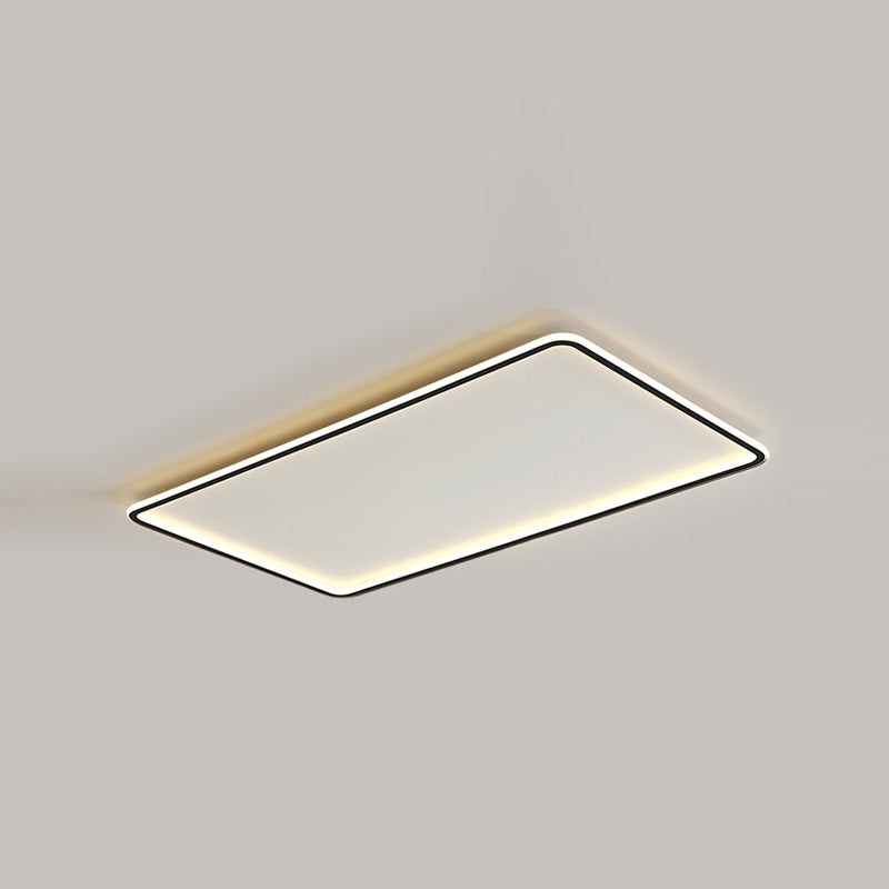 Plafonnier géométrique à LED de style simple, plafonnier en métal