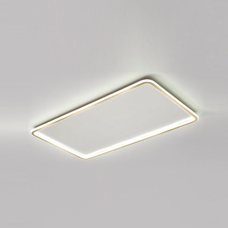 Plafonnier géométrique à LED de style simple, plafonnier en métal