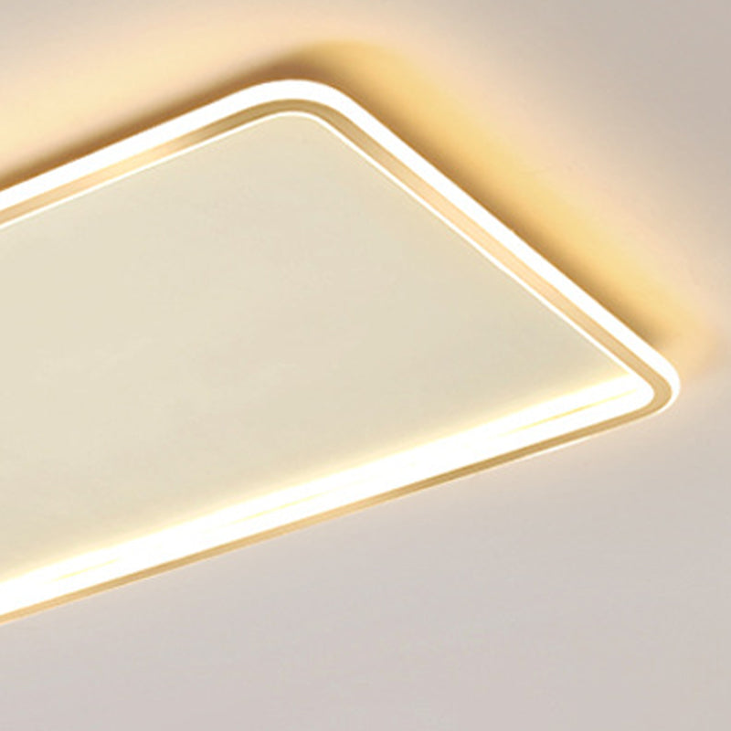 Plafonnier géométrique à LED de style simple, plafonnier en métal