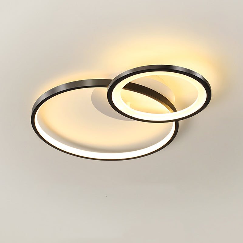 Circle Ceiling Light Fixture Modern Style LED Metal Ceiling Mounted Light