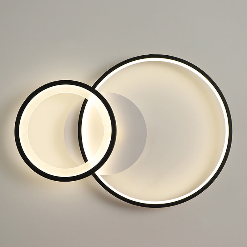 Circle Ceiling Light Fixture Modern Style LED Metal Ceiling Mounted Light