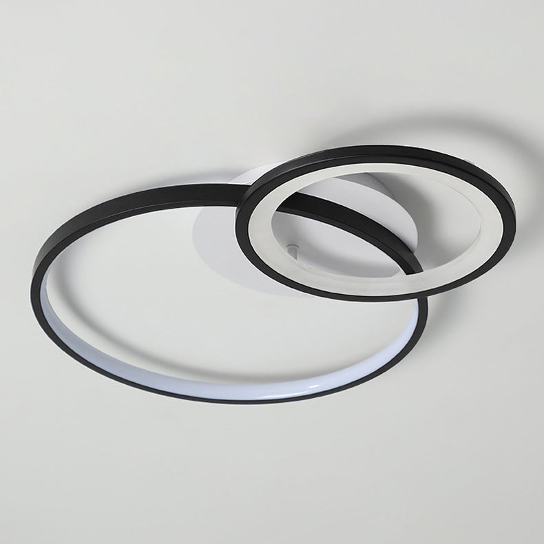 Circle Ceiling Light Fixture Modern Style LED Metal Ceiling Mounted Light