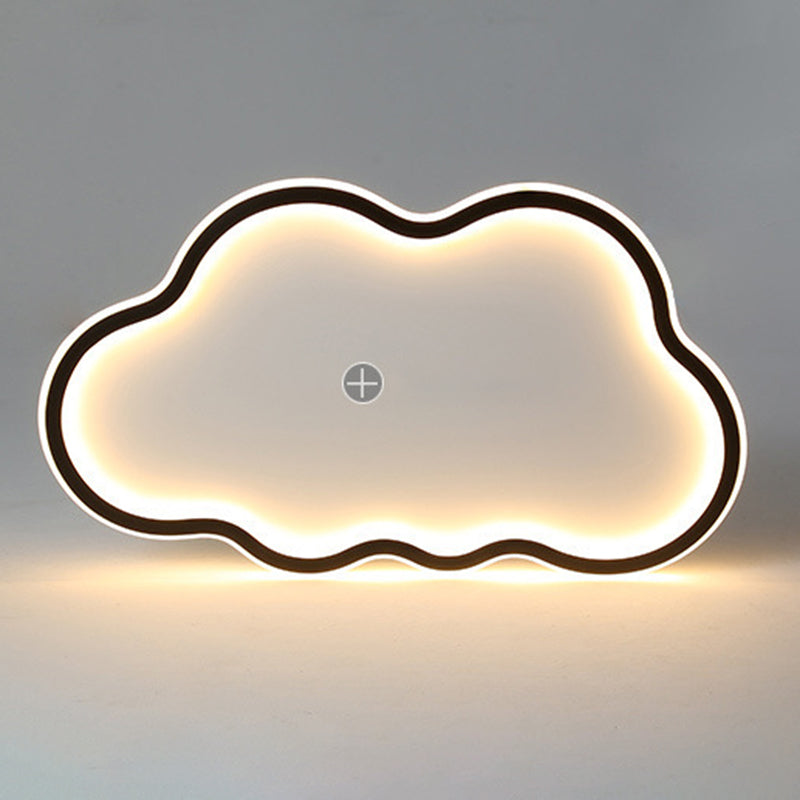 Plafoniera da incasso a forma di nuvola in metallo LED vicino alla lampada da soffitto per camera da letto