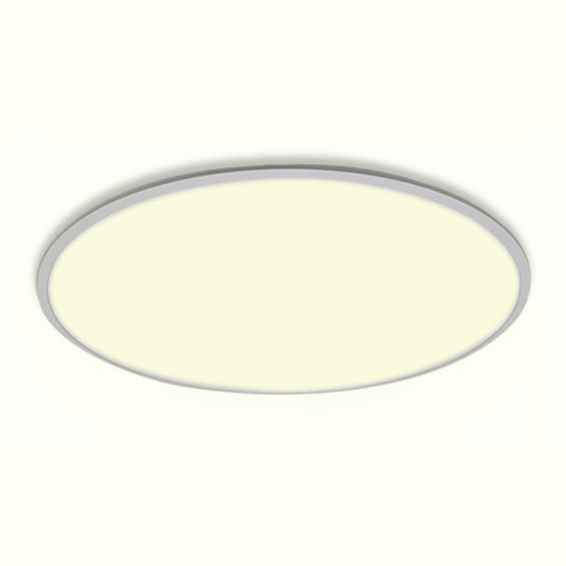 Runde Deckenleuchte aus Aluminium. Minimalistische LED-Deckenleuchte