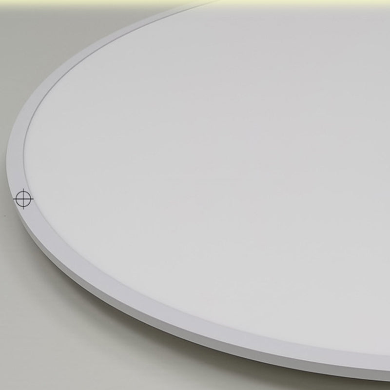 Runde Deckenleuchte aus Aluminium. Minimalistische LED-Deckenleuchte