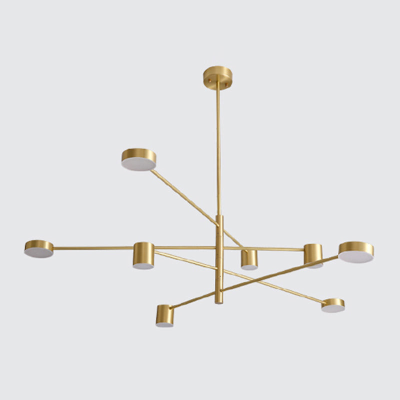 Modern Gold Multi Tier Chandelier Light Fixtures Restaurant Hanging Chandelier