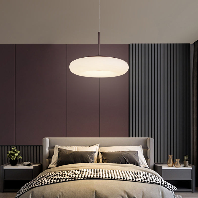 Salle de salle à manger circulaire LED PENDANT MÉTALLAL MINMINATION ÉCLAIR