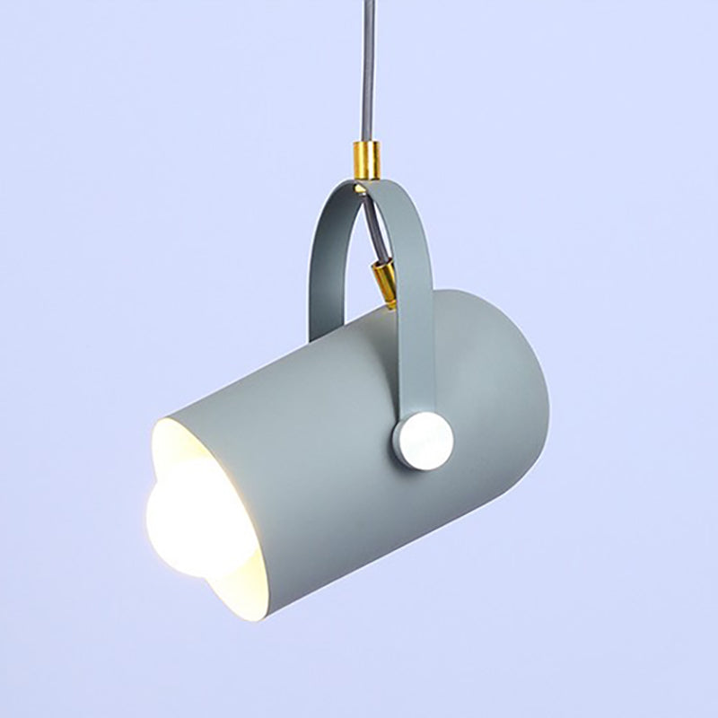 Modern Macron Pendant Light Metal 1 Head Pendant Lighting for Study Room Bedroom