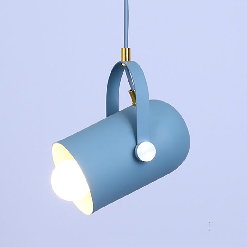 Modern Macron Pendant Light Metal 1 Head Pendant Lighting for Study Room Bedroom