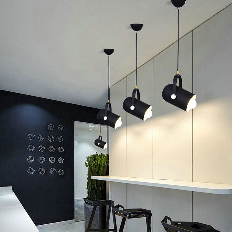 Modern Macron Pendant Light Metal 1 Head Pendant Lighting for Study Room Bedroom