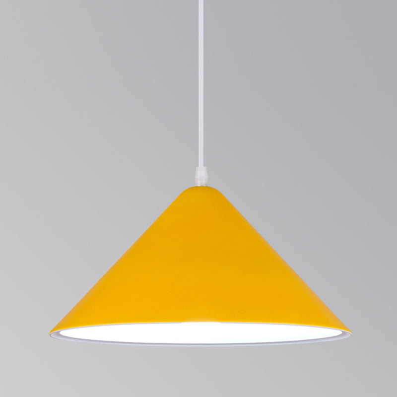 1-Licht-Speisesaal Anhänger Makkaron mehrfarbiger Hanglicht mit konischem Metallschatten