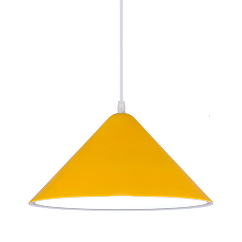 1-Licht-Speisesaal Anhänger Makkaron mehrfarbiger Hanglicht mit konischem Metallschatten