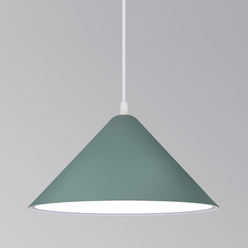 1-Licht-Speisesaal Anhänger Makkaron mehrfarbiger Hanglicht mit konischem Metallschatten
