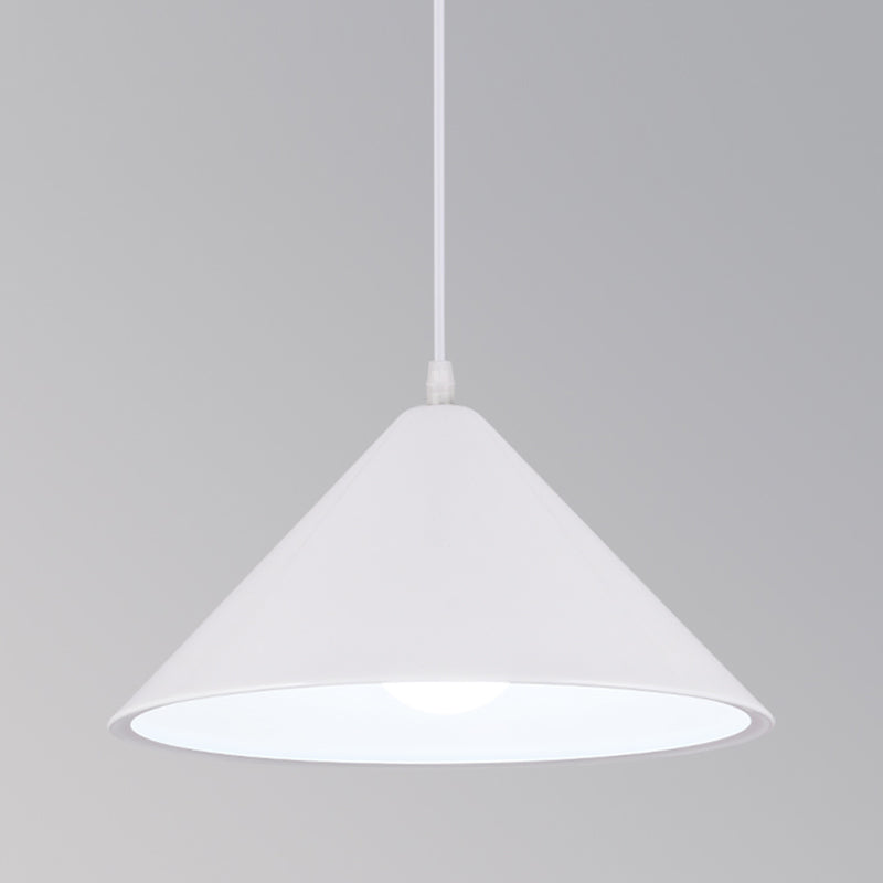 1-Licht-Speisesaal Anhänger Makkaron mehrfarbiger Hanglicht mit konischem Metallschatten