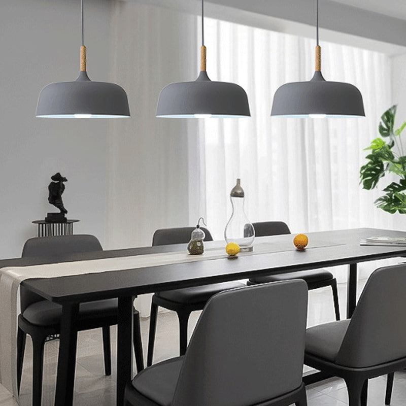 Pumpkin Pendant Light Aymator Macaron Style Snack Bar Dining Room Hanging Light