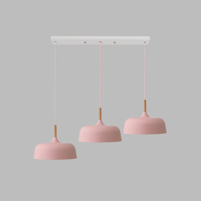 Pumpkin Pendant Light Aymator Macaron Style Snack Bar Dining Room Hanging Light