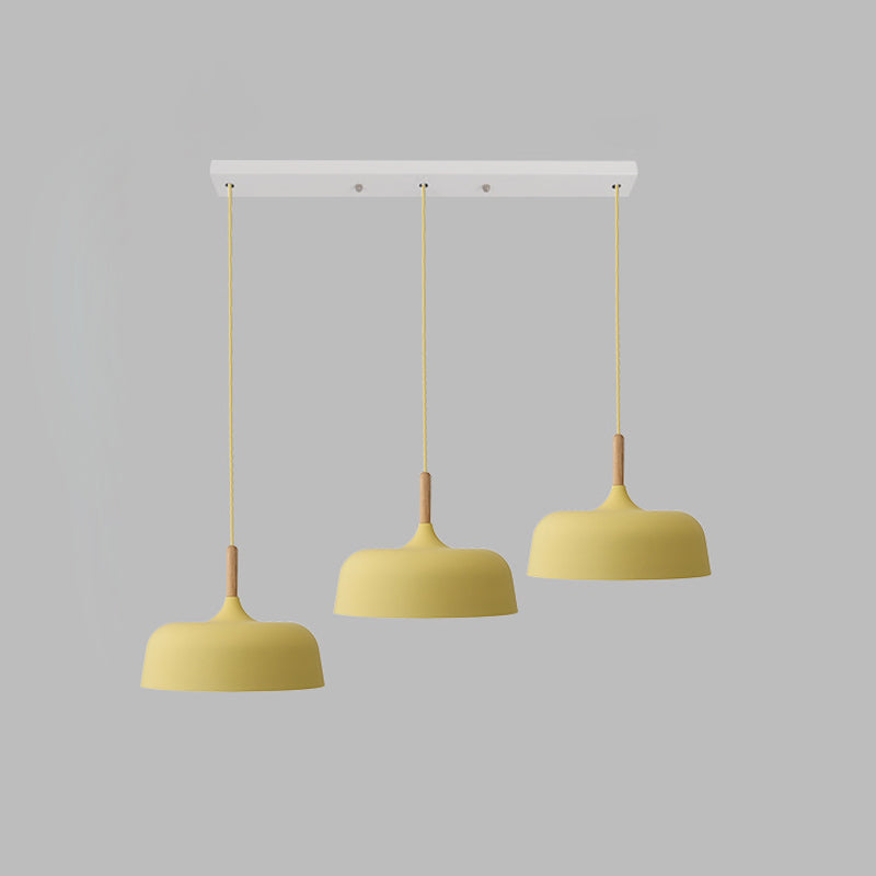 Pumpkin Pendant Light Aymator Macaron Style Snack Bar Dining Room Hanging Light