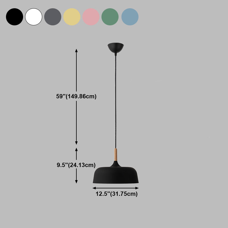 Pumpkin Pendant Light Aymator Macaron Style Snack Bar Dining Room Hanging Light