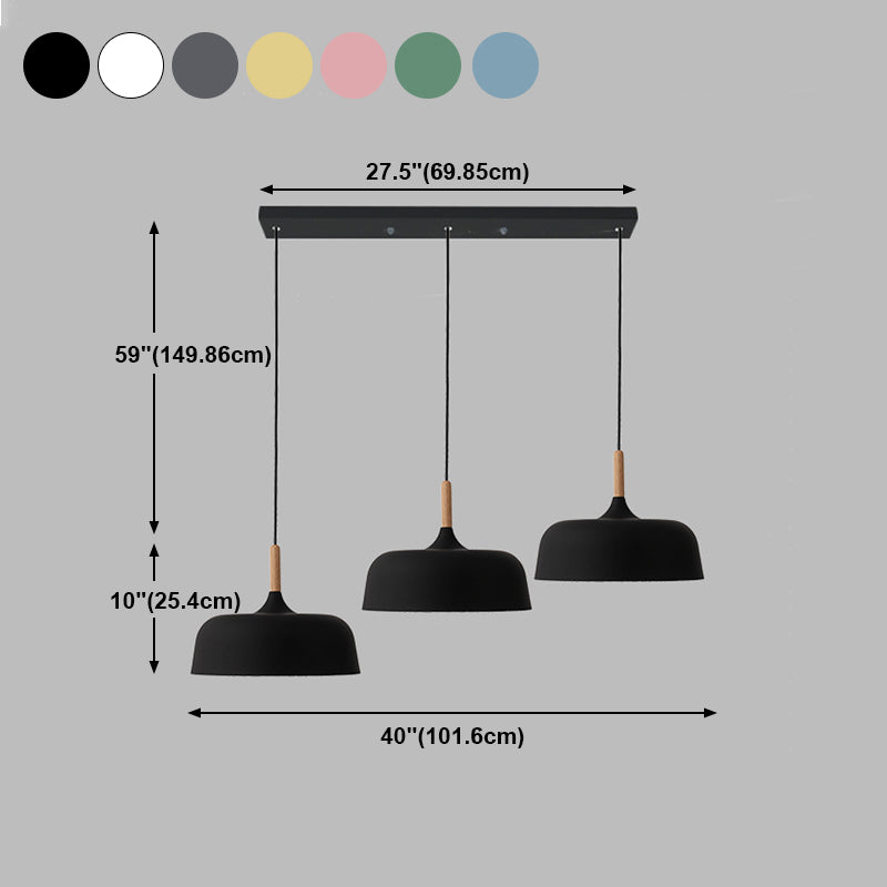 Pumpkin Pendant Light Aymator Macaron Style Snack Bar Dining Room Hanging Light