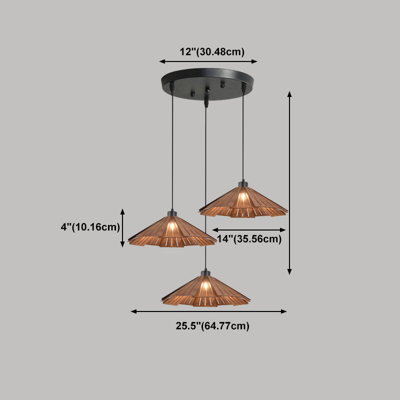 Geométrie en forme de basswood plafond pendentif léger moderne style suspendu pour salle à manger