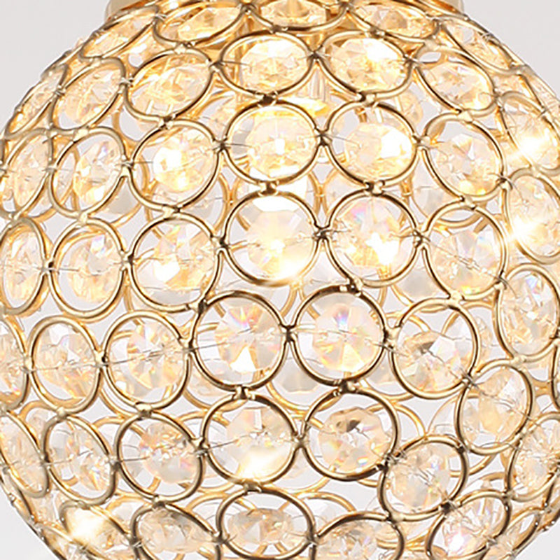 Escaliers multi-légers en spirale Pendant la lampe à goutte élégante minimaliste avec nuance de cristal à billes