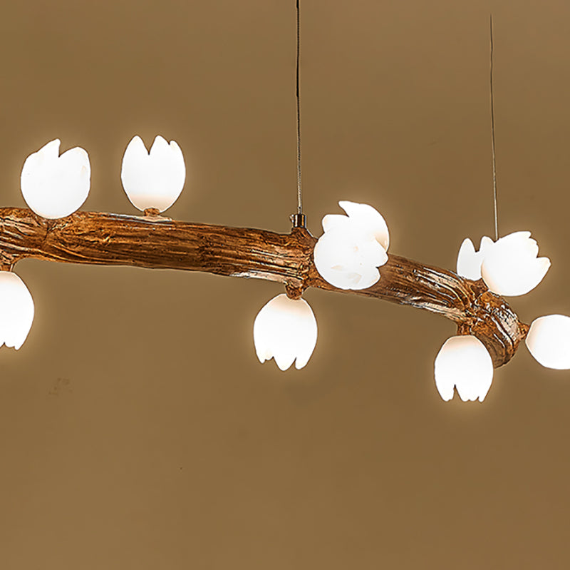 Simple Chandelier Glass Multi Lights Pendant Lighting Fixtures for Dining-table
