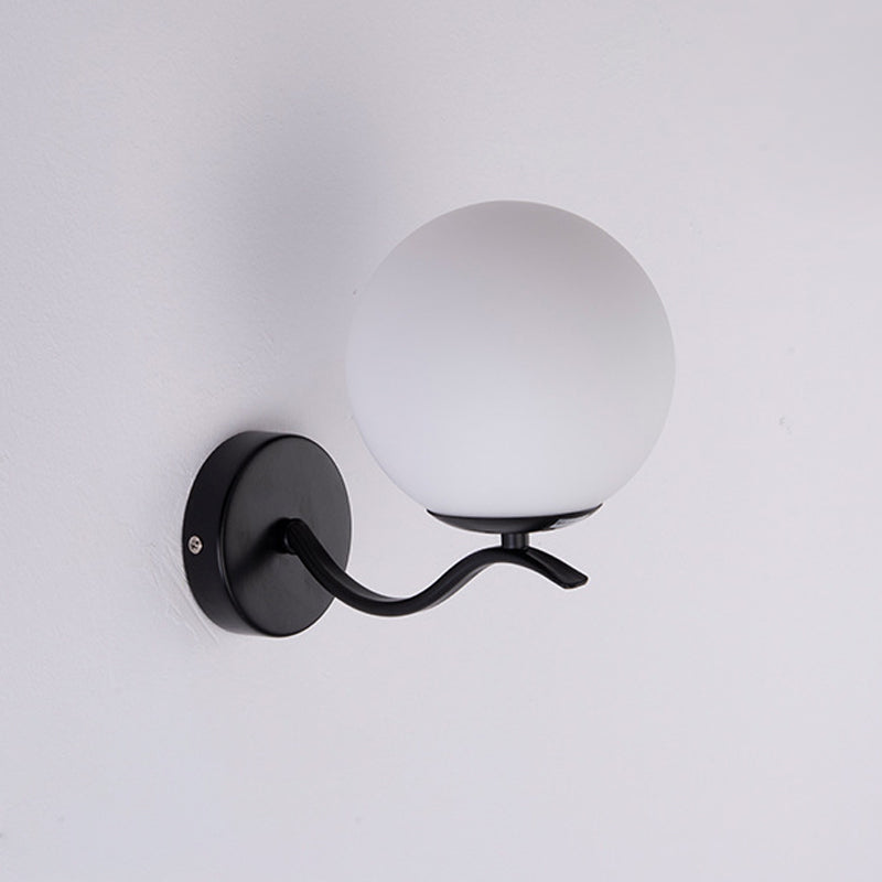 Modern de vidrio de vidrio Luz de pared Globe Globe 8.5 "Alto pared de pared para sala de estar