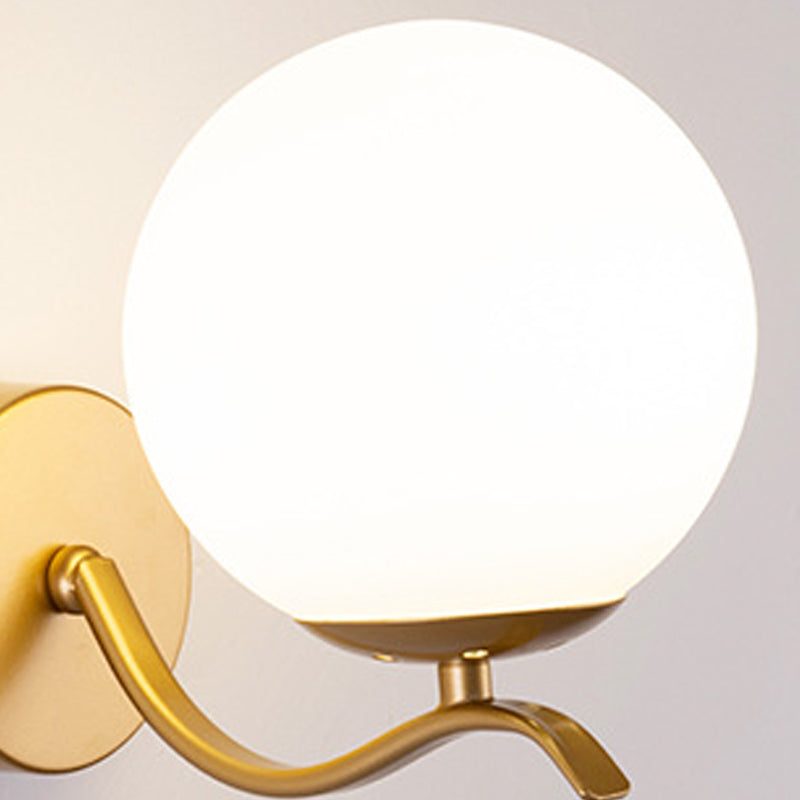 Modern de vidrio de vidrio Luz de pared Globe Globe 8.5 "Alto pared de pared para sala de estar