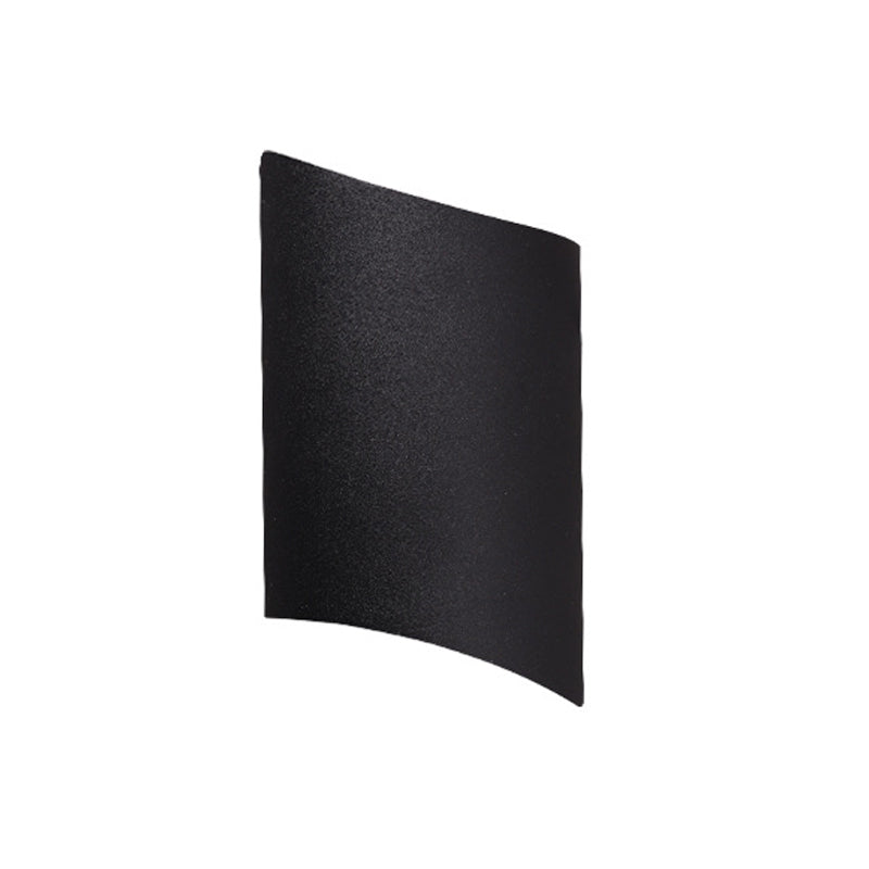 Zeitgenössische Aluminium -Wandleuchte 8,5 "hoch 2 Leuchten LED -Wandscheibe für draußen