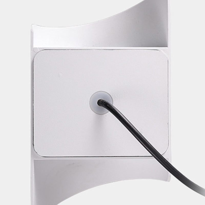 Zeitgenössische Aluminium -Wandleuchte 8,5 "hoch 2 Leuchten LED -Wandscheibe für draußen