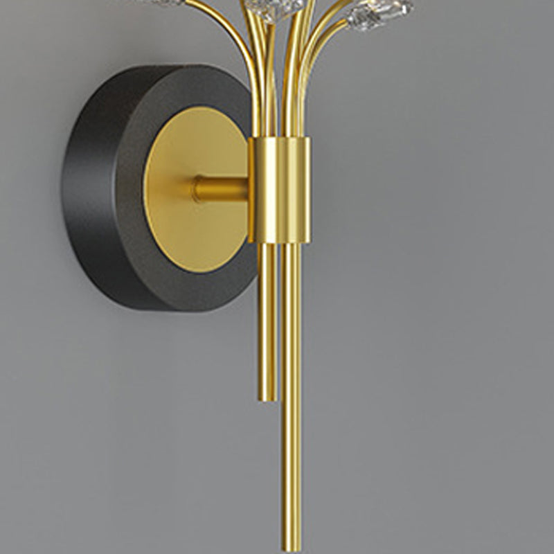 2-lichts Noordse wandlicht metaal Gouden Globe Led Wall Sconce voor woonkamer