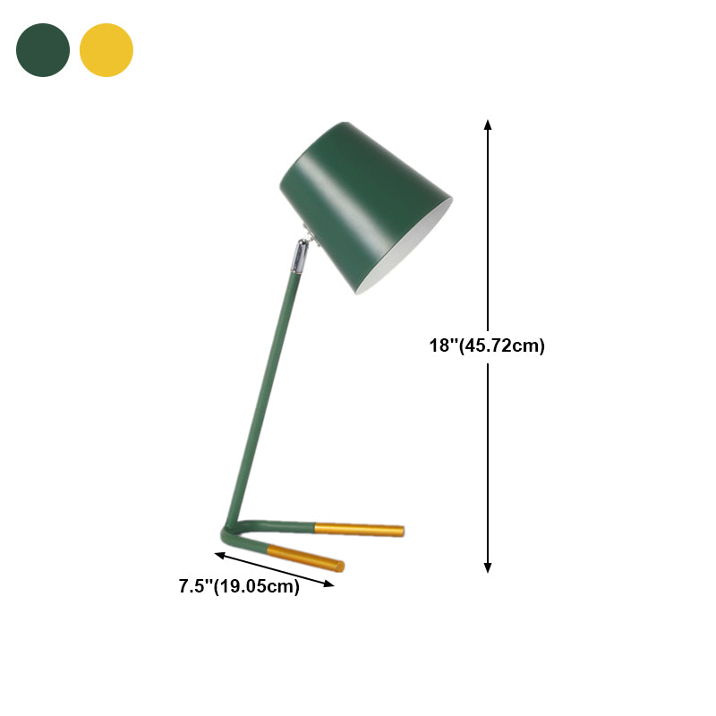 Metal Table Lamps 1 Light Contemporary Desk Lamps for Study Room