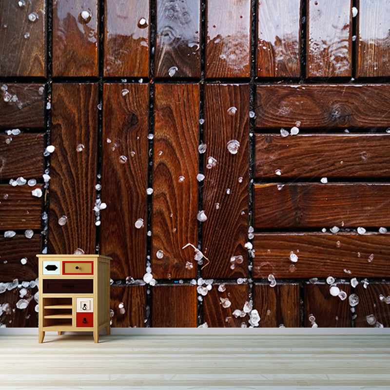 Wood Grain Photography Mural Wallpaper Decorative Bedroom Wall Mural