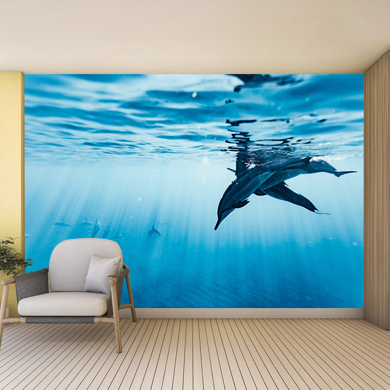 Environment Friendly Resistant Mural Wallpaper Seabed Living Room Wall Mural