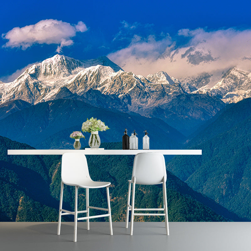 Mountains Mildew Resistant Mural Wallpaper Living Room Wall Mural