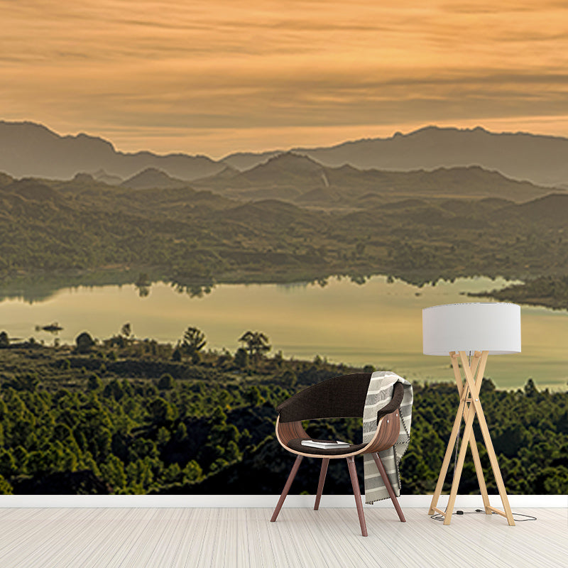 Modern Photography Mural Wallpaper Mountains Living Room Wall Mural