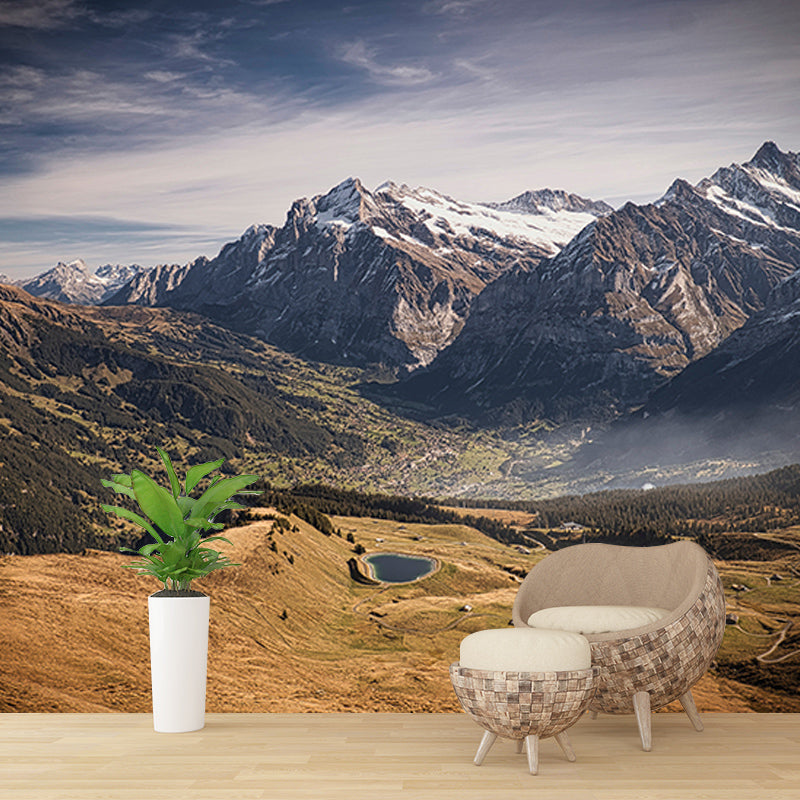 Decorative Photography Mural Wallpaper Mountains Indoor Wall Mural