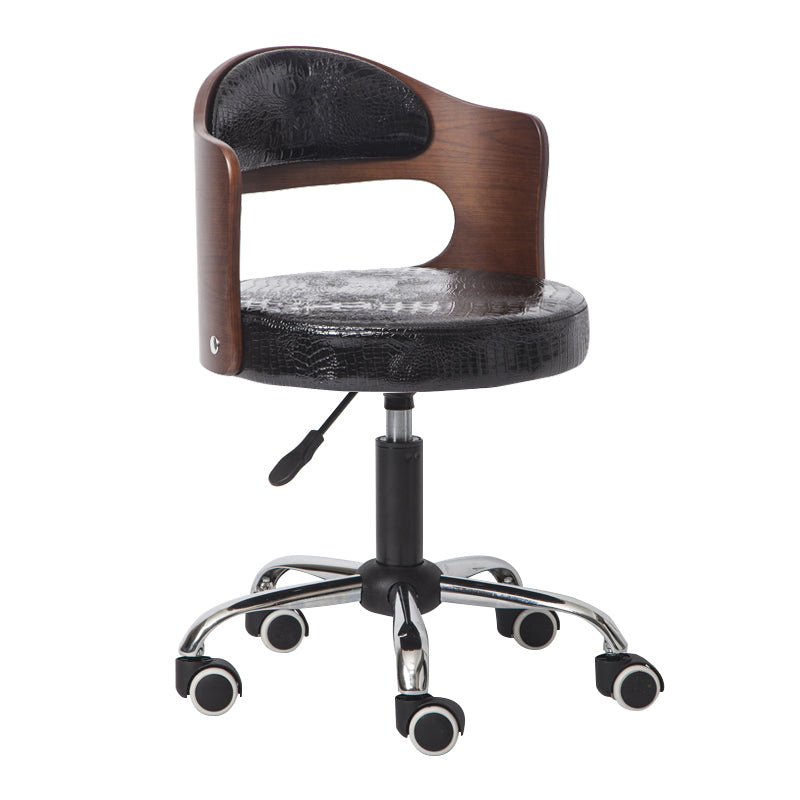 Modern Adjustable Rotatable Stool Steel Household Bar Stool with Cushion and Pulley