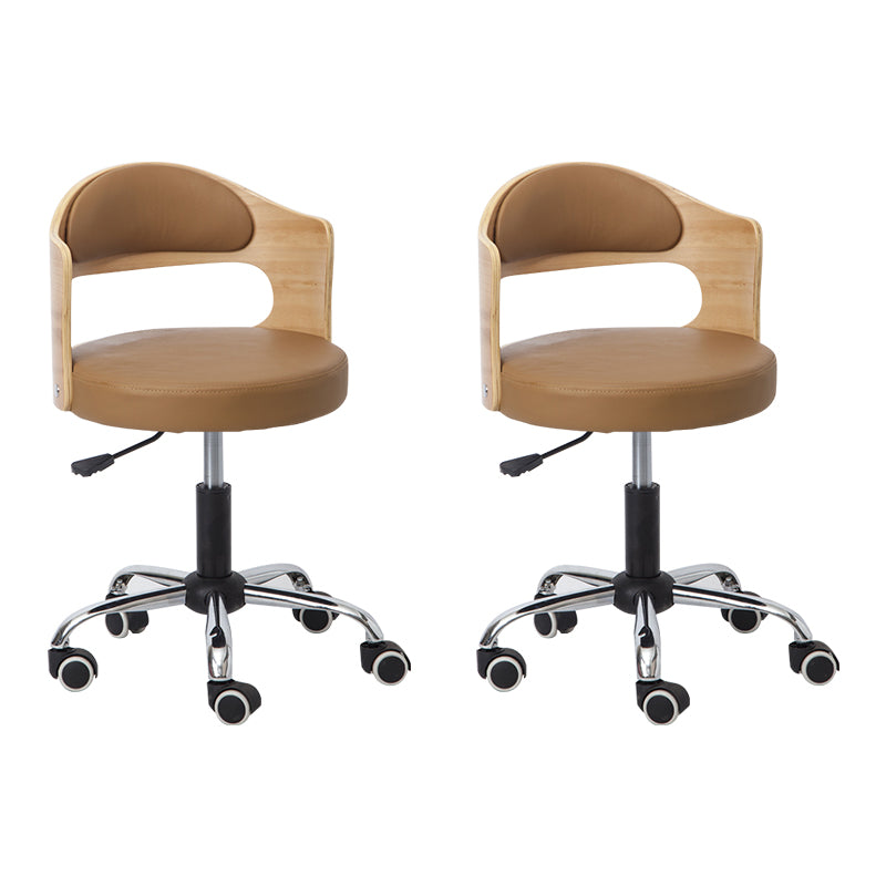 Modern Adjustable Rotatable Stool Steel Household Bar Stool with Cushion and Pulley