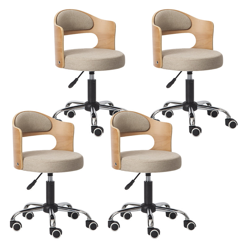 Modern Adjustable Rotatable Stool Steel Household Bar Stool with Cushion and Pulley