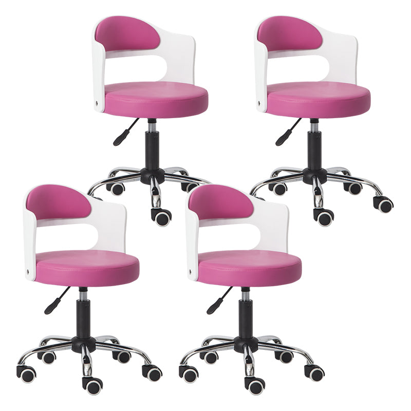 Modern Adjustable Rotatable Stool Steel Household Bar Stool with Cushion and Pulley