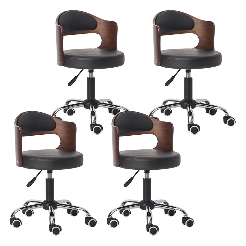 Modern Adjustable Rotatable Stool Steel Household Bar Stool with Cushion and Pulley