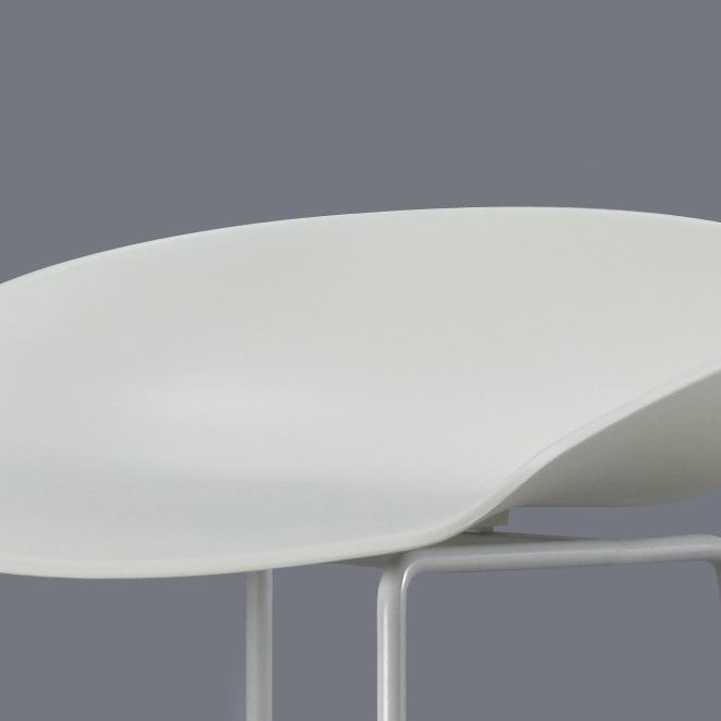 Modern Style Iron Bar Stool with Footrest Coffee Shop Casual Bar Stool