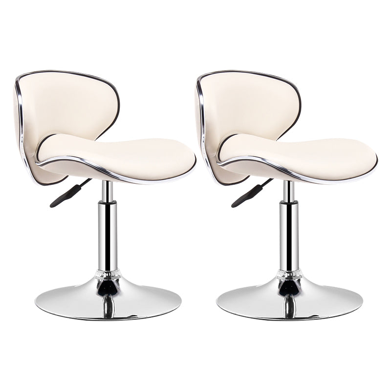 Taburete giratorio elevable moderno para el hogar, taburete de Bar de acero con Pedal y cojín