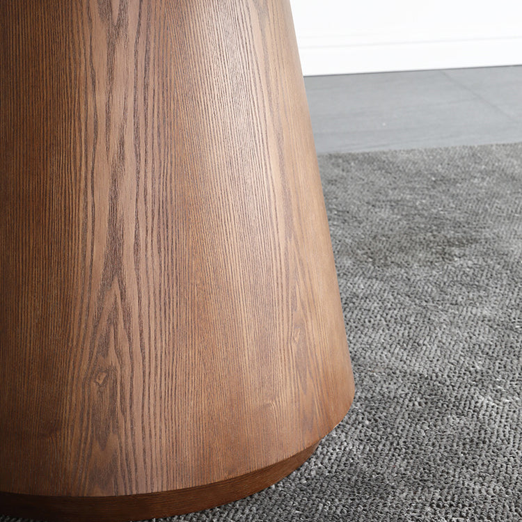 Moderno 1/4/5/7 pezzi Set da pranzo Sinterizzato Tavolo da pranzo in pietra Set con gambe in legno per la casa