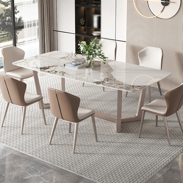 Modern 1/4/5/7 Pieces Dining Set Sintered Stone Dining Table Set
