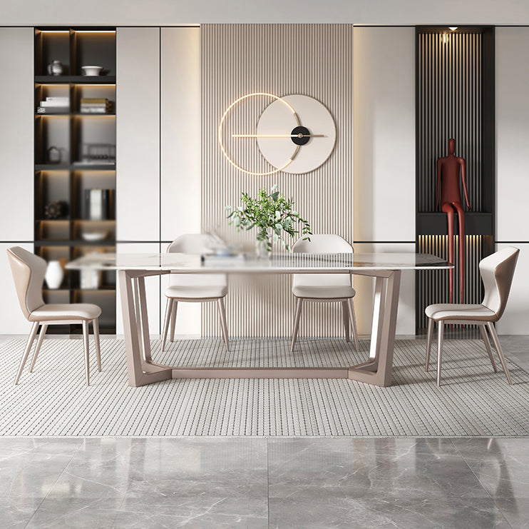 Modern 1/4/5/7 Pieces Dining Set Sintered Stone Dining Table Set