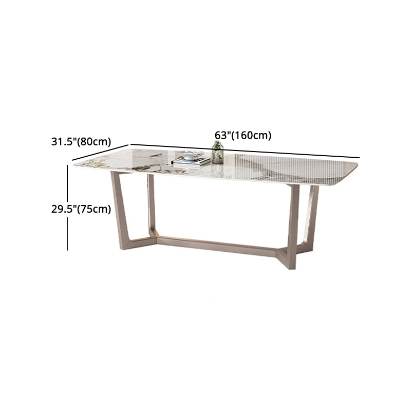 Modern 1/4/5/7 Pieces Dining Set Sintered Stone Dining Table Set