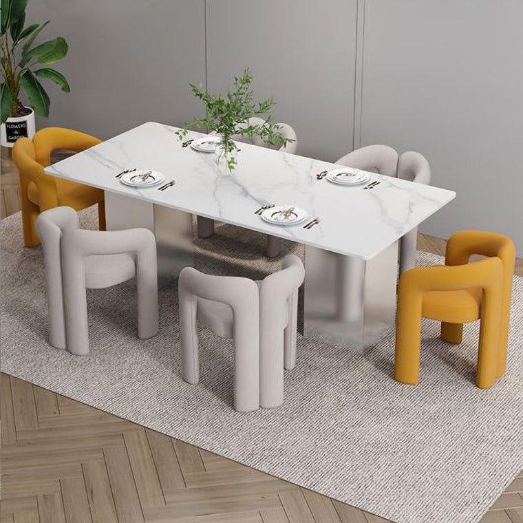 Glam 1/2/5/7 Pieces Dinette Set Sintered Stone Dining Table Sets
